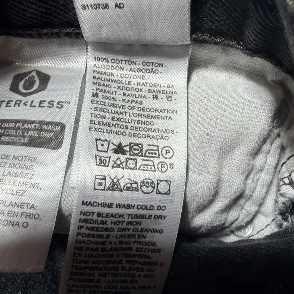 Levi's 550 Jeans Men 32x32 Black Relaxed Fit Denim Cotton Actual 31x30